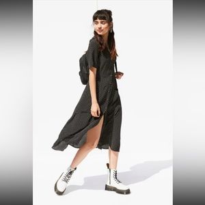 UO Button Down Midi Dress